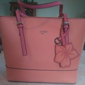 Guess handbag crossbody shoulder bag with flower